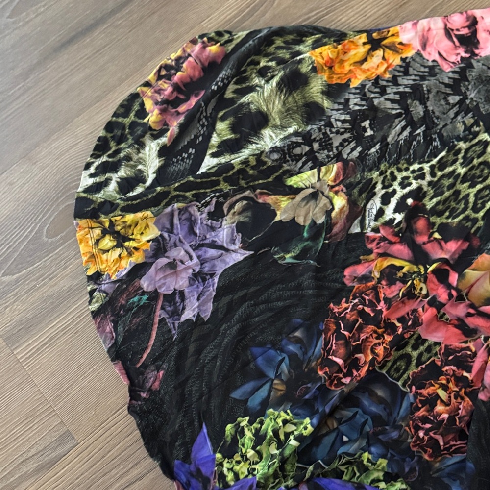 ROBERTO CAVALLI Floral Print floor length gown - Picture 14 of 16